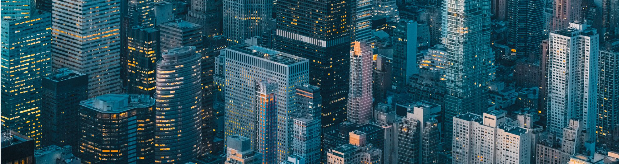 New York City skyline at night